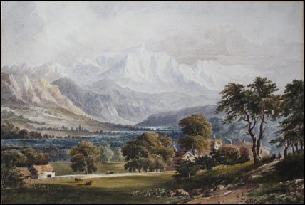 Mont Blanc et Sallenches. Villeneuve, Jules-Louis-Frédéric 	
