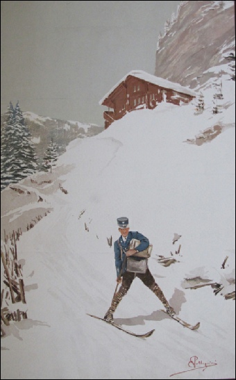 Pellegrini, Carlo	LE POSTE  ski chromothigraph