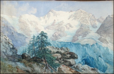 Barnard, George. [1807-1890] Sunrise on Monte Rosa