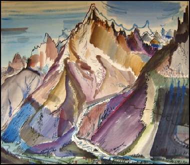 l'Aiguille Verte, Haute Savoie.	